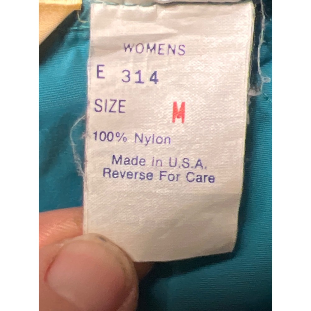 LL Bean‎ Teal Blue Pullover Anorak Jacket Hooded Lightweight Women M Vintage USA - Picture 8 of 10